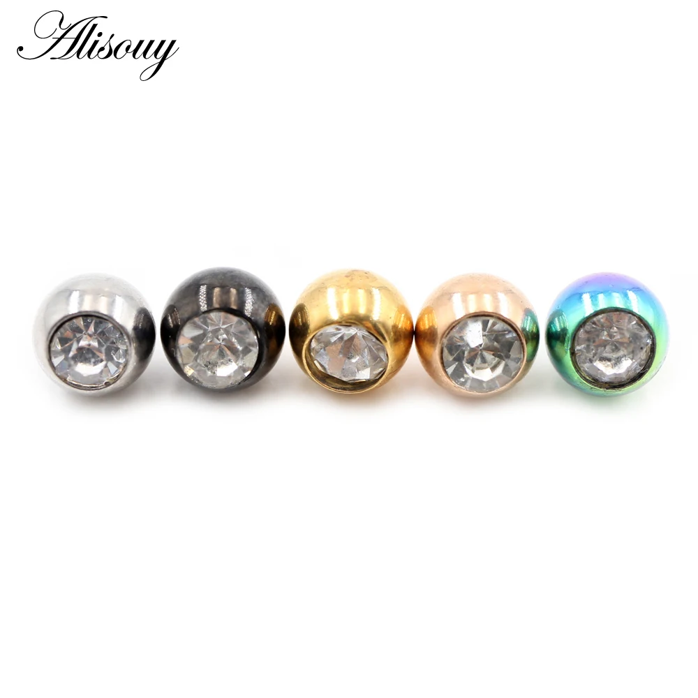 Body Jewelry Replacement Ball - قطعتان من خرز الكرة المصنوع من