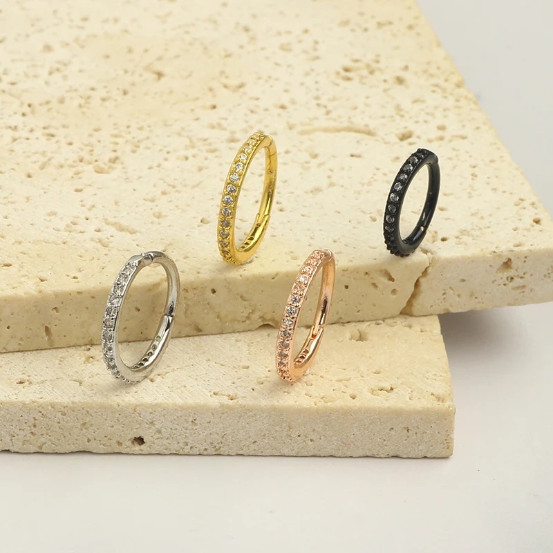 حلقة أنف شفافة 16G مرصعة بالزر - مراجعة Body Jewelry Surgical Steel وسعره