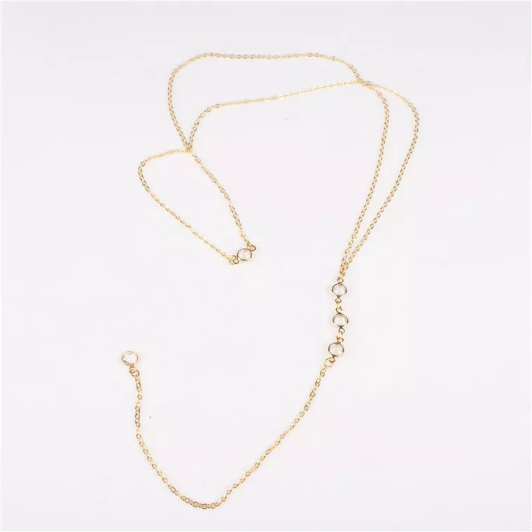 جديد حجر الراين مثير المرأة عو - مراجعة Body Jewelry Necklace وسعره