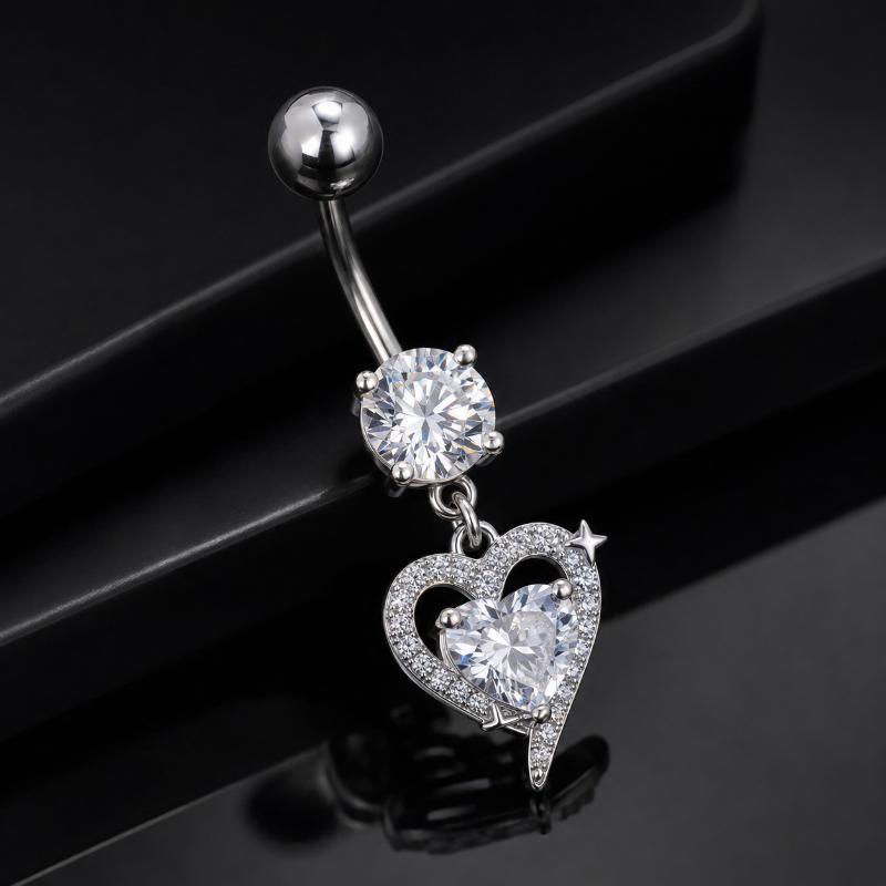 قطعة واحدة من حلقات الزينة الم - مراجعة Body Jewelry Surgical Steel وسعره