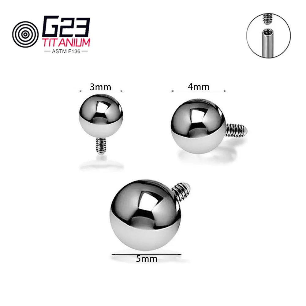 الجملة 10/50 قطعة التيتانيوم 1 - مراجعة Body Jewelry Replacement Ball وسعره