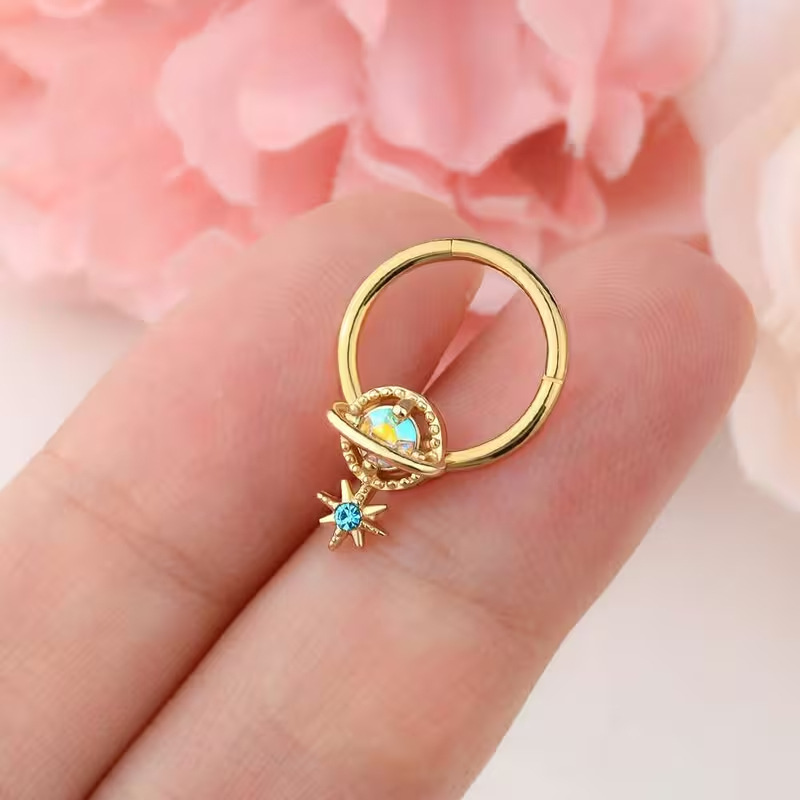مجوهرات ثقب الحاجز الأنفي والد - مراجعة Body Jewelry Surgical Steel وسعره