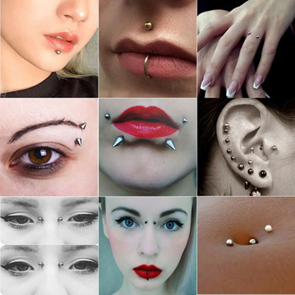 100 قطعة/الوحدة الصلب القرط ال - مراجعة Body Jewelry Replacement Ball وسعره