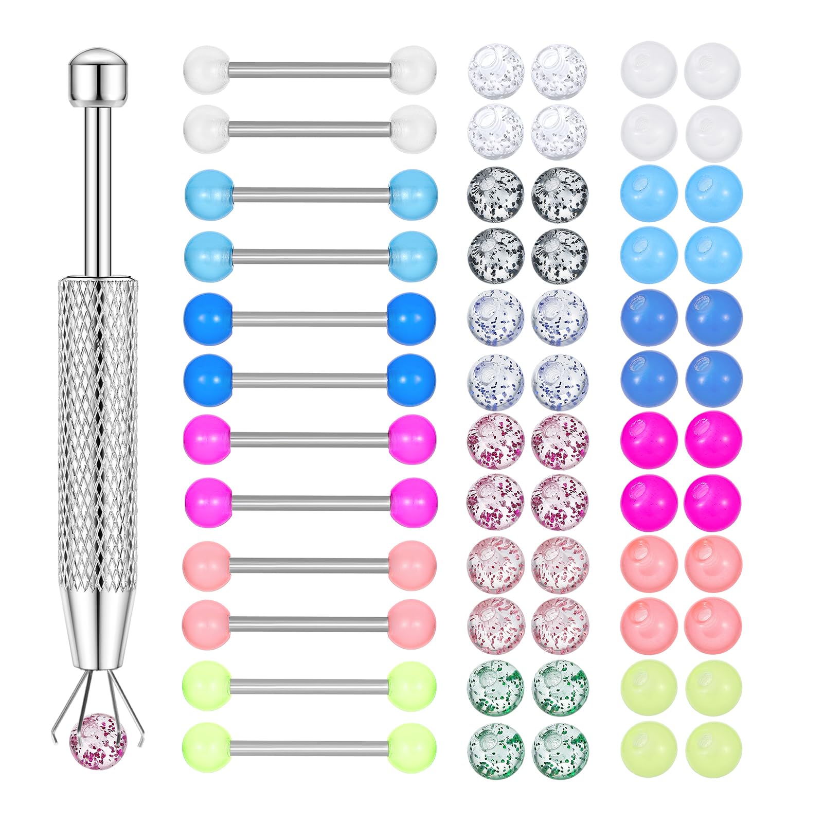 12PCS حلمة حلمة حلمة حلمة حلمة - مراجعة Body Jewelry Replacement Ball وسعره