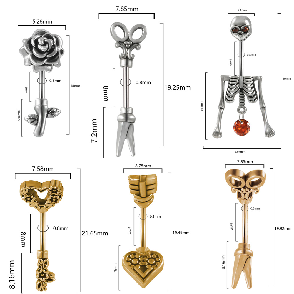 1 قطعة خمر الجراحية الصلب الهي - مراجعة Body Jewelry Surgical Steel وسعره