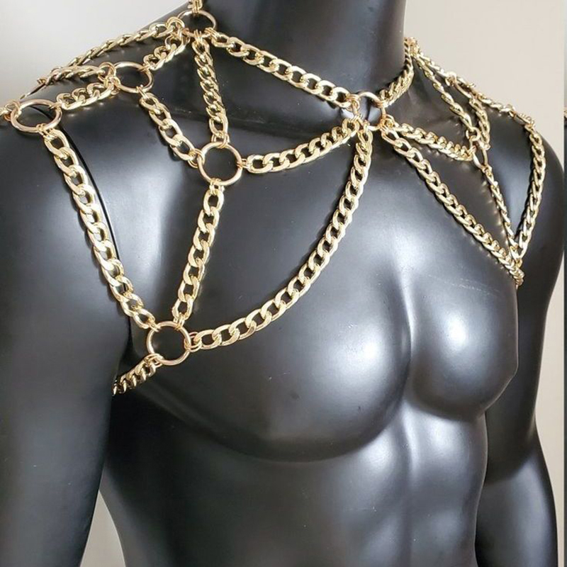 فاسق الرجال الكتف الجسم سلسلة  - مراجعة Body Jewelry Necklace وسعره