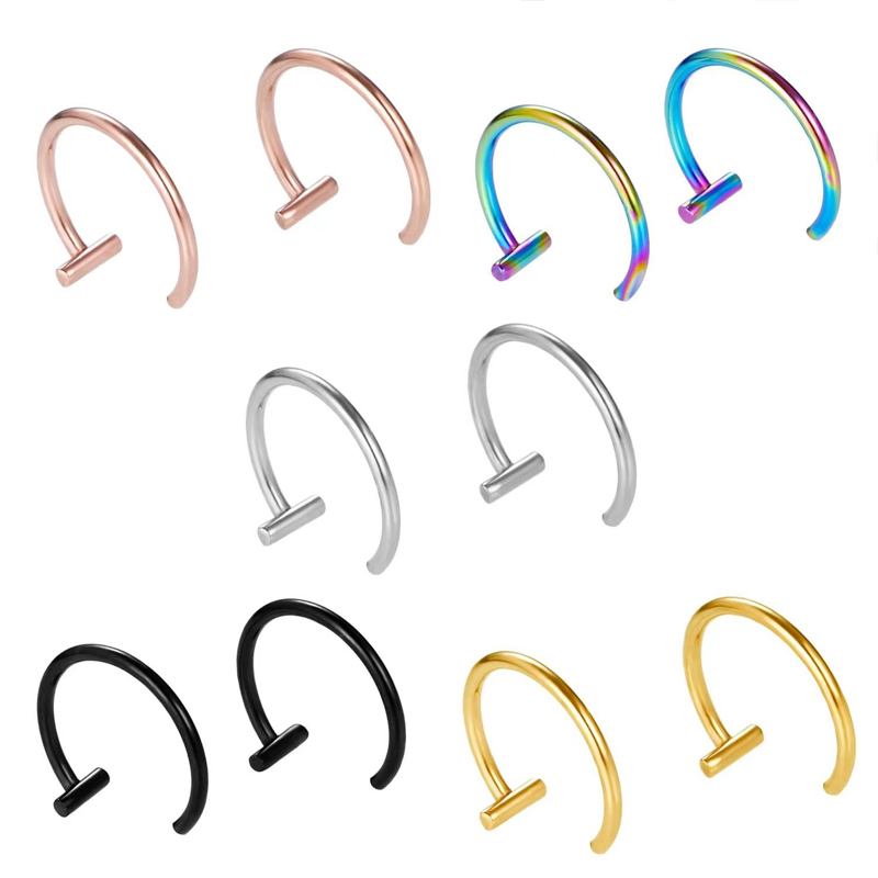 حلقات شفاه من الفولاذ الجراحي  - مراجعة Body Jewelry Surgical Steel وسعره