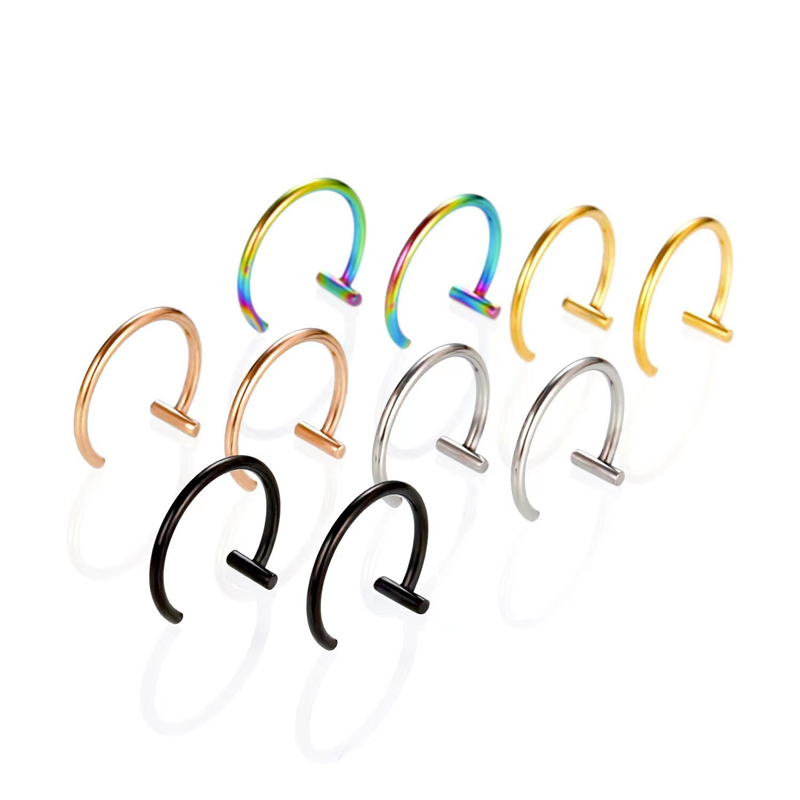 حلقات شفاه من الفولاذ الجراحي  - مراجعة Body Jewelry Surgical Steel وسعره