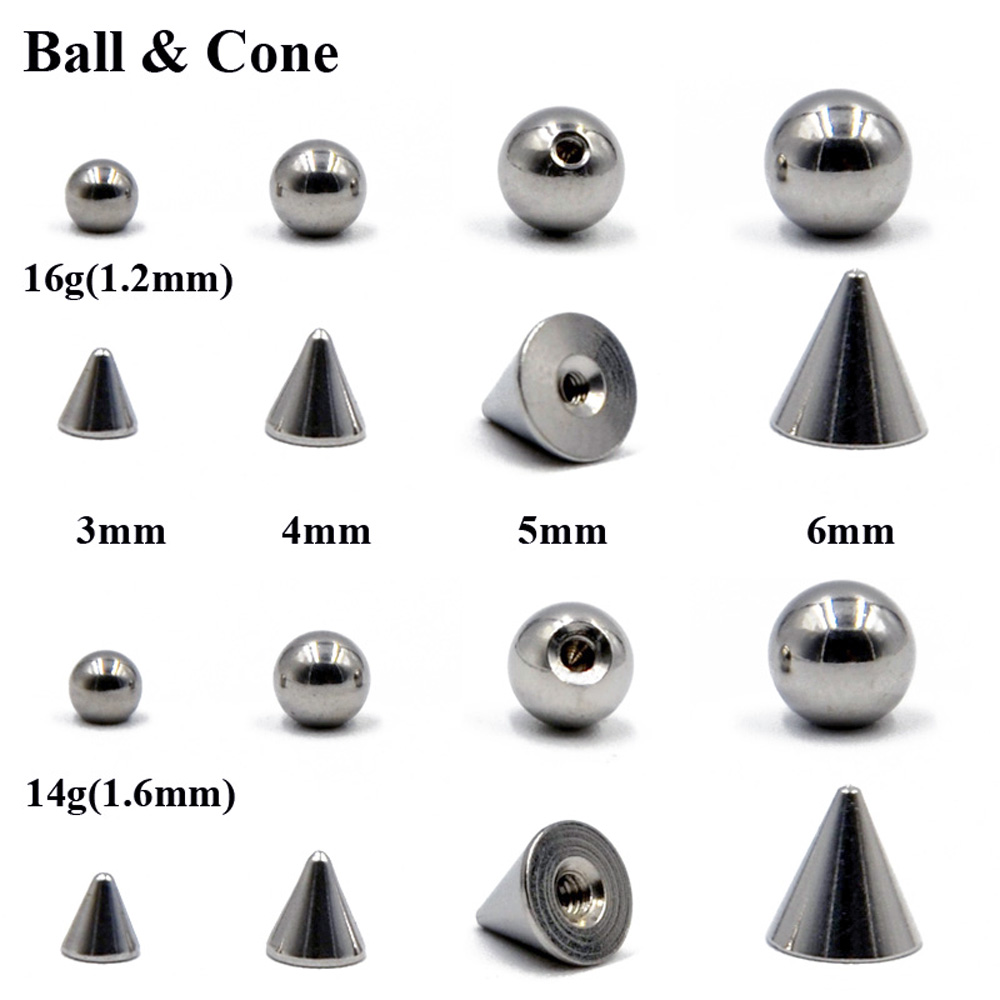 100 قطعة/الوحدة الصلب 14 جرام  - مراجعة Body Jewelry Replacement Ball وسعره