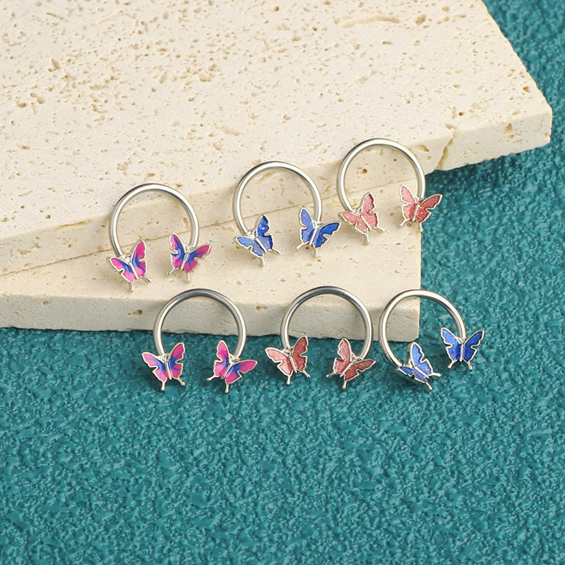 حلقات أنف وآذان من الفولاذ الج - مراجعة Body Jewelry Surgical Steel وسعره