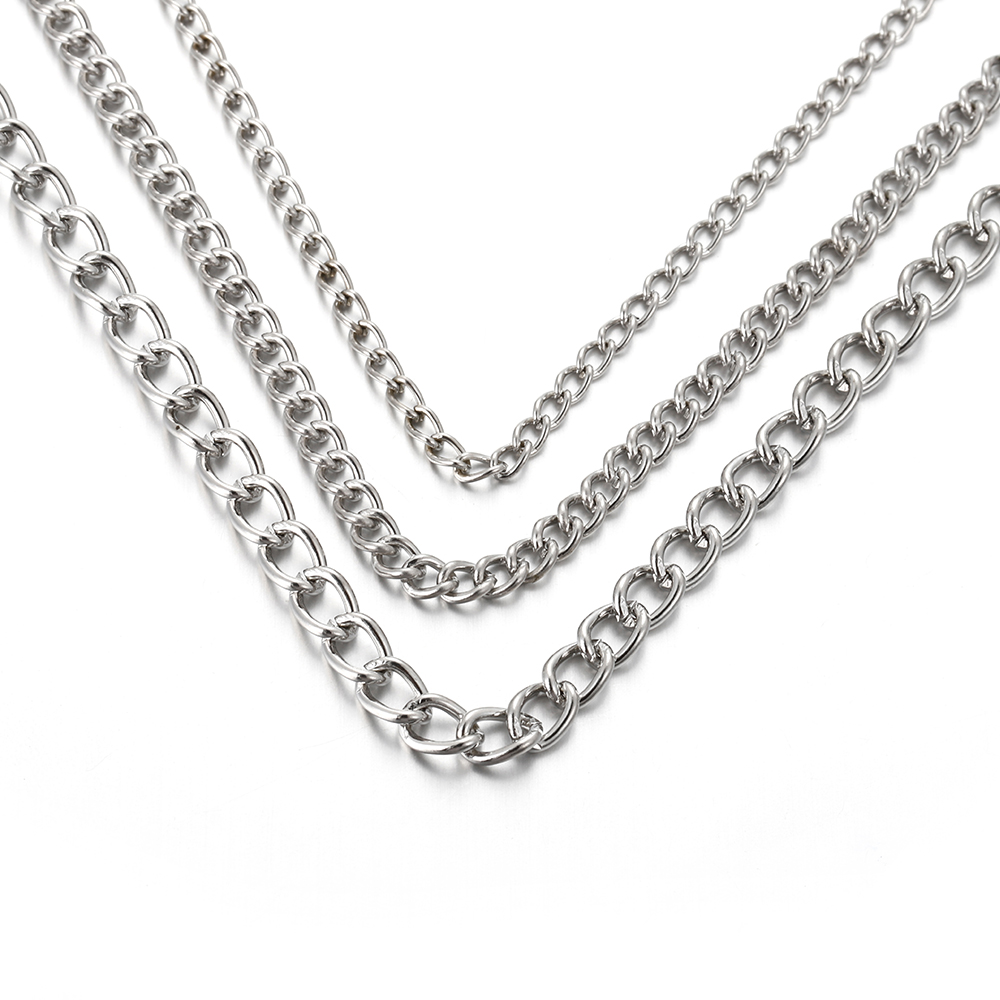 سلسلة معدنية مسطحة بيضاوية الش - مراجعة Body Jewelry For You وسعره