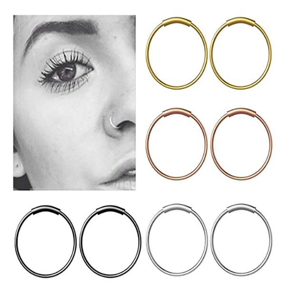3 قطع/مجموعة حلقات مستمرة بدون - مراجعة Body Jewelry Surgical Steel وسعره